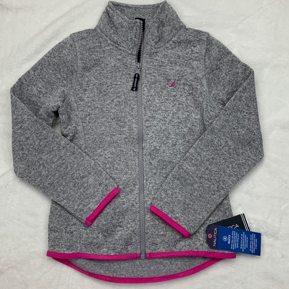 Nautica Girls Sweater Fleece Jacket Size 6X